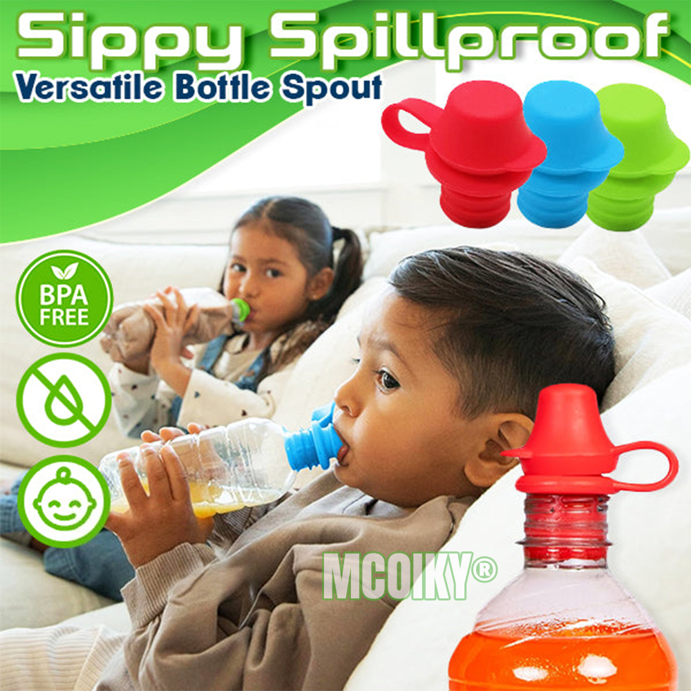 MCOIKY® Sip-Well Baby Silicone Bottle Top Spout (3PCS)
