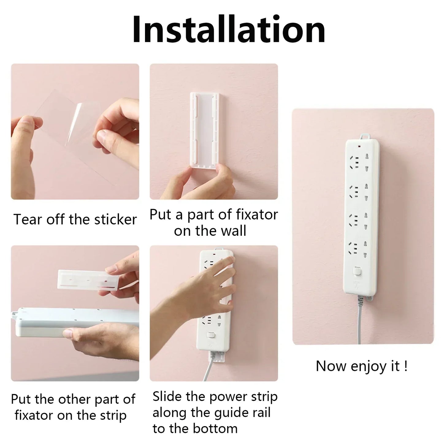 NOWORDUP® Adhesive Punch-free Socket Holder